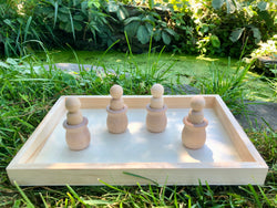 Sensory Play Peg in Pot Tray Set