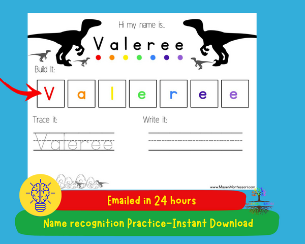 Raptors Kids Name Tracing Learning to Write