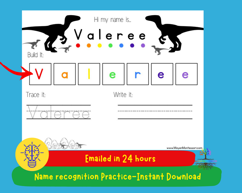 Raptors Kids Name Tracing Learning to Write