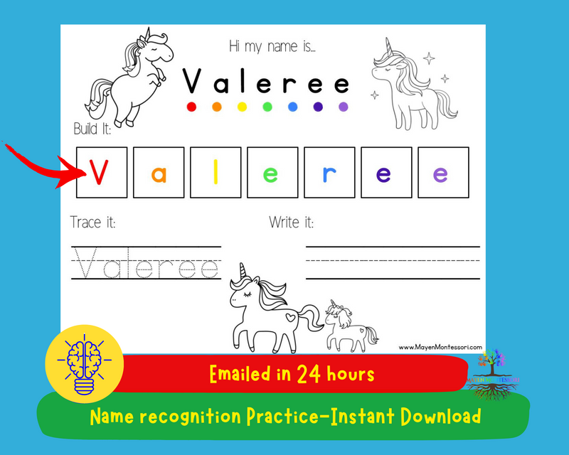 Dinosaurs Kids Name Tracing Learning to Write
